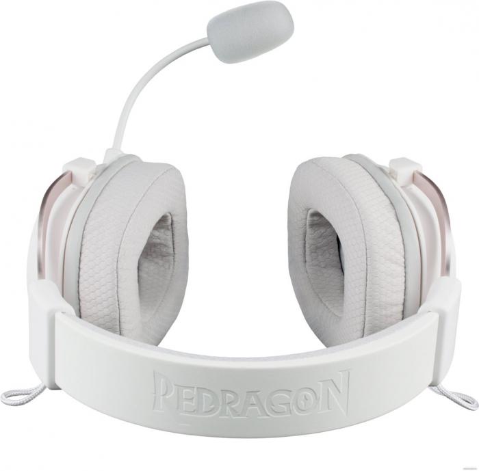 Наушники Redragon Zeus X (белый/розовый)- фото4