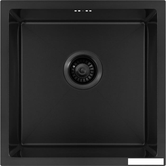 Кухонная мойка ARFEKA ECO AR 450*450 BLACK PVD NANO- фото