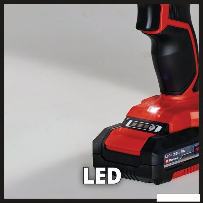Дрель-шуруповерт Einhell TE-CD 18/2 Li 4514231 (с 2-мя АКБ, кейс)- фото4