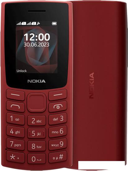 Кнопочный телефон Nokia 105 (2023) Dual SIM TA-1557 (красный)- фото