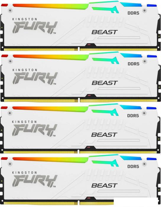 Оперативная память Kingston FURY Beast RGB 4x16ГБ DDR5 5200 МГц KF552C40BWAK4-64- фото2