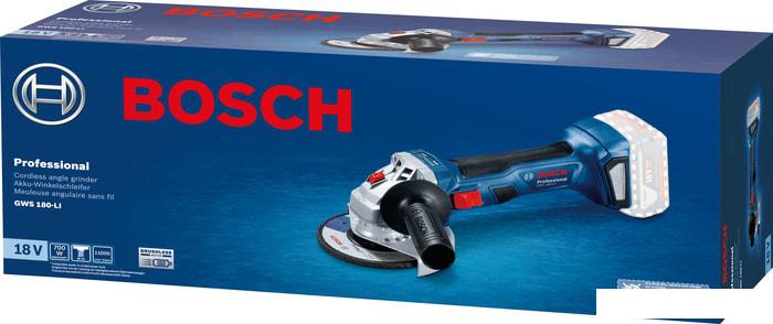 Угловая шлифмашина Bosch GWS 180-LI Professional 06019H9020 (без АКБ)- фото3