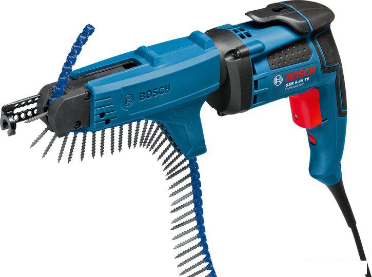 Дрель-шуруповерт Bosch GSR 6-45 TE + MA 55 Professional [0601445101]- фото
