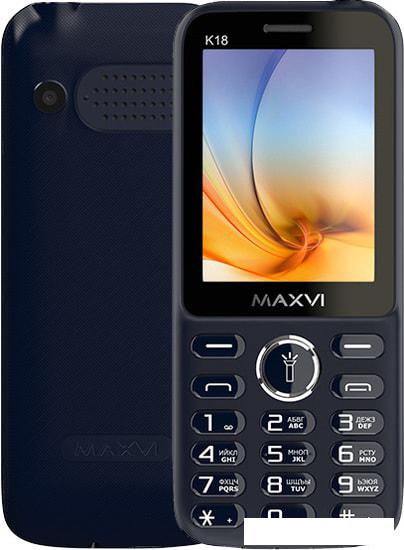 Мобильный телефон Maxvi K18 (синий)- фото