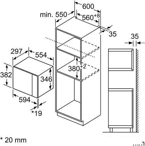 Микроволновая печь Bosch BFL524MS0- фото3