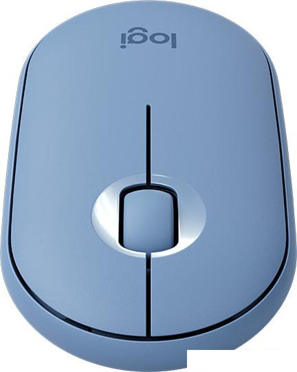 Мышь Logitech M350 Pebble (голубой)- фото3