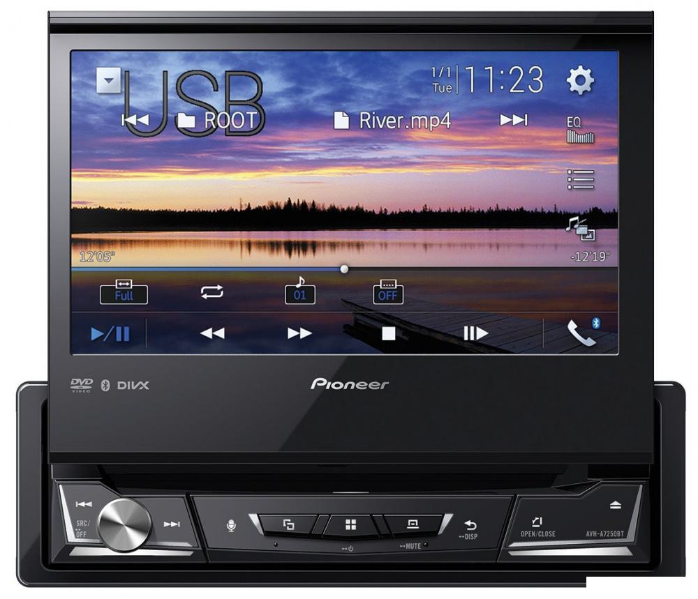 СD/DVD-магнитола Pioneer AVH-A7250BT- фото2