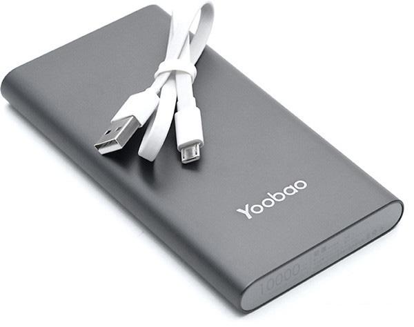 Портативное зарядное устройство Yoobao A1 (серый)- фото4