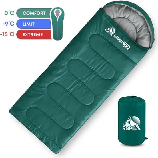 Спальный мешок RSP Outdoor Lager 450 R (220x75см, молния справа)- фото2