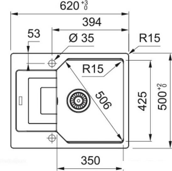 Кухонная мойка Franke Urban UBG 611-62 (черный матовый)- фото2