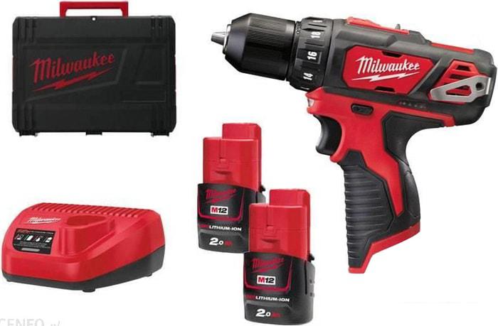Дрель-шуруповерт Milwaukee M12 BDD-202C 4933441915 (с 2-мя АКБ, кейс)- фото3