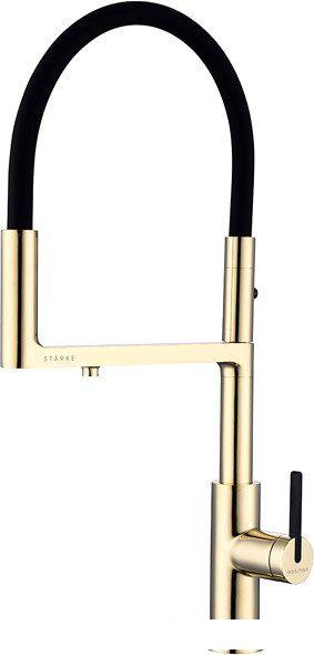 Смеситель Paulmark Tornado To213402-G (золото)- фото