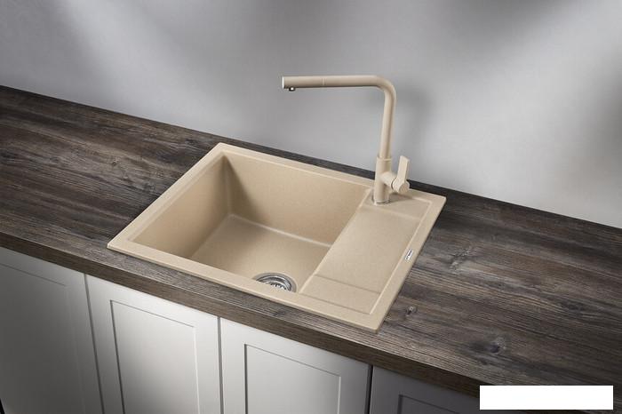 Кухонная мойка Granula GR-6002 (песочный)- фото2