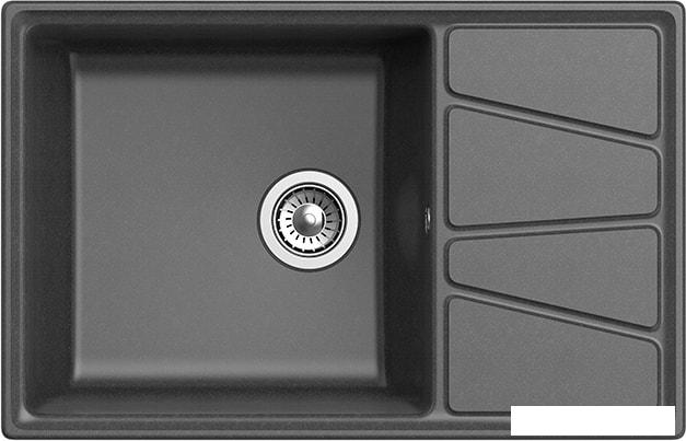 Кухонная мойка GranFest GF-V-780L (графит)- фото2
