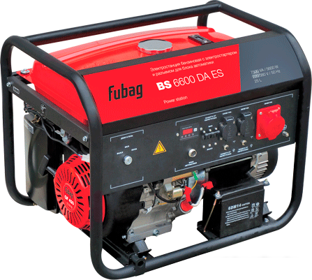 Бензиновый генератор Fubag BS 6600 DA ES- фото