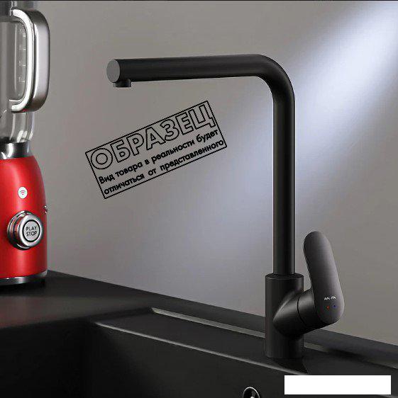 Кухонная мойка Berge BR-5750 + смеситель AM.PM Like Like F8005022 (черный)- фото3