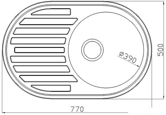 Кухонная мойка Stellar 7750D 20 см- фото2