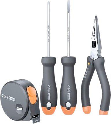 Набор домашнего мастера Deli HT0004C (4 предмета)- фото