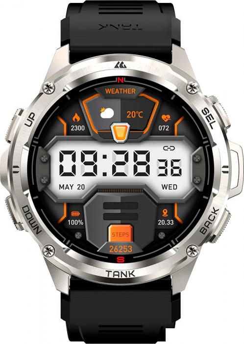 Умные часы Kospet Tank T3 Ultra (серебристый)