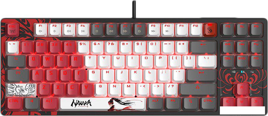 Клавиатура A4Tech Bloody S87 Naraka (Bloody BLMS Red Plus)- фото