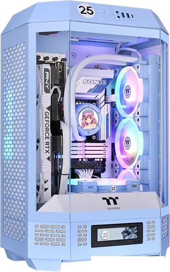 Корпус Thermaltake The Tower 300 Hydrangea Blue CA-1Y4-00SFWN-00- фото