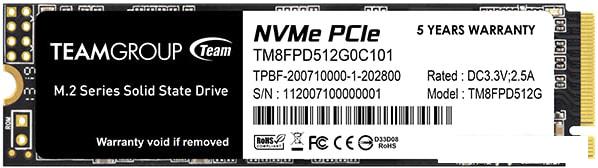 SSD Team MP33 PRO 512GB TM8FPD512G0C101- фото