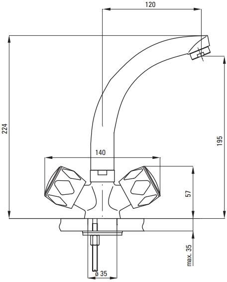 Смеситель Deante Teno BON 020D- фото4