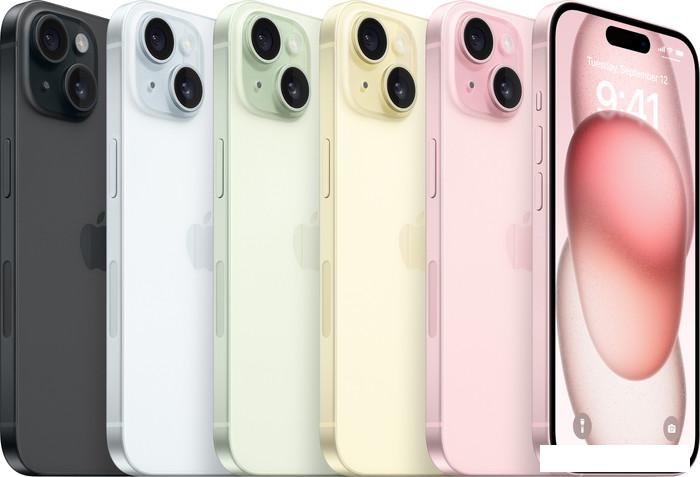 Смартфон Apple iPhone 15 256GB (зеленый)- фото4