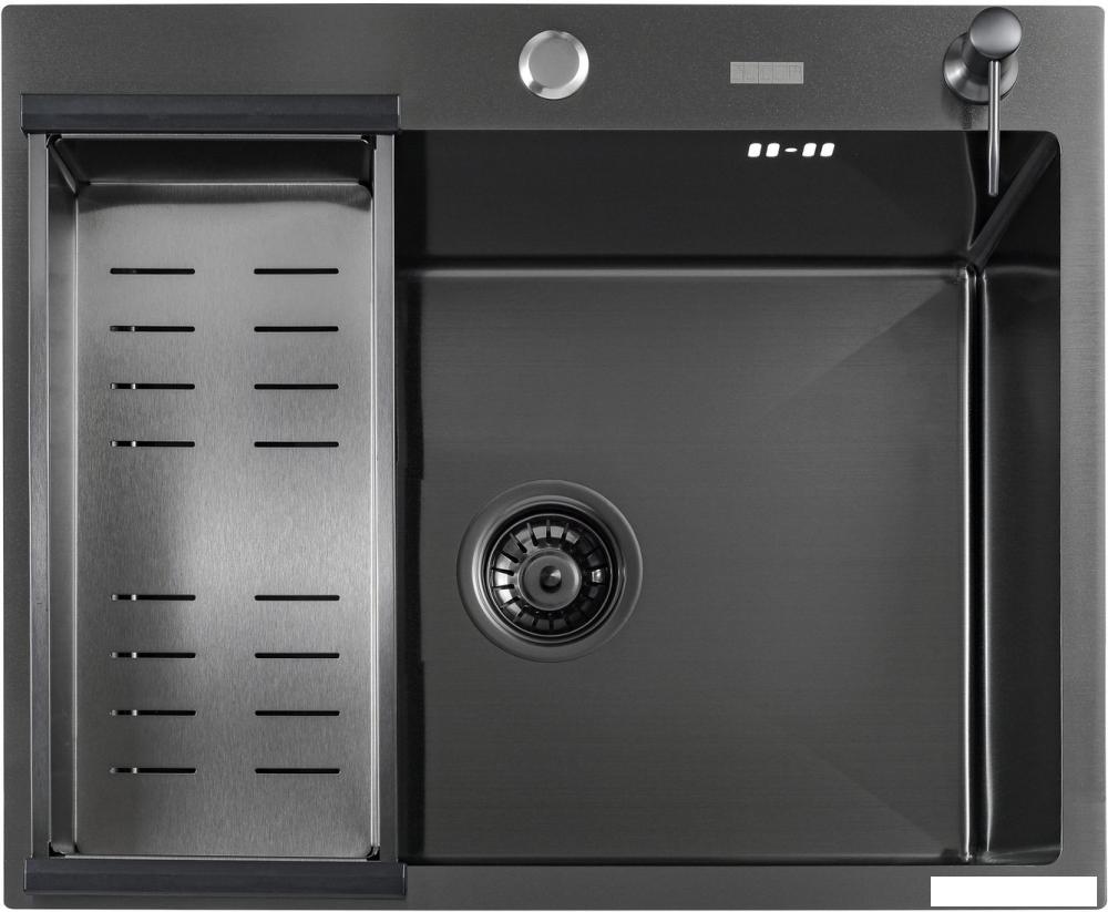 Кухонная мойка Futur FK 5550 B Eco (черный нано)- фото2