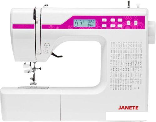 Электромеханическая швейная машина Janete 2600A (розовый)- фото