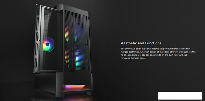Корпус Cougar Airface RGB CGR-5ZD1W-AIR-RGB- фото3