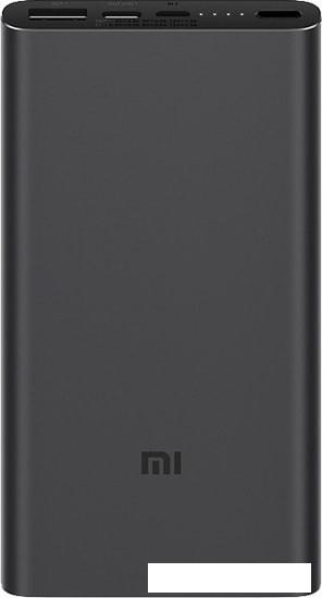Портативное зарядное устройство Xiaomi Mi Power Bank 3 PLM12ZM 10000mAh (черный)- фото