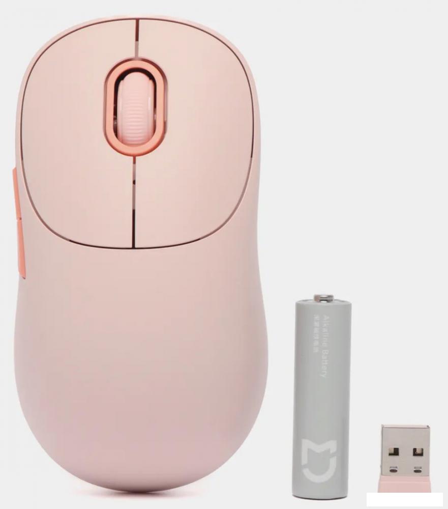 Мышь Xiaomi Wireless Mouse 3 XMWXSB03YM (розовый, китайская версия)- фото2