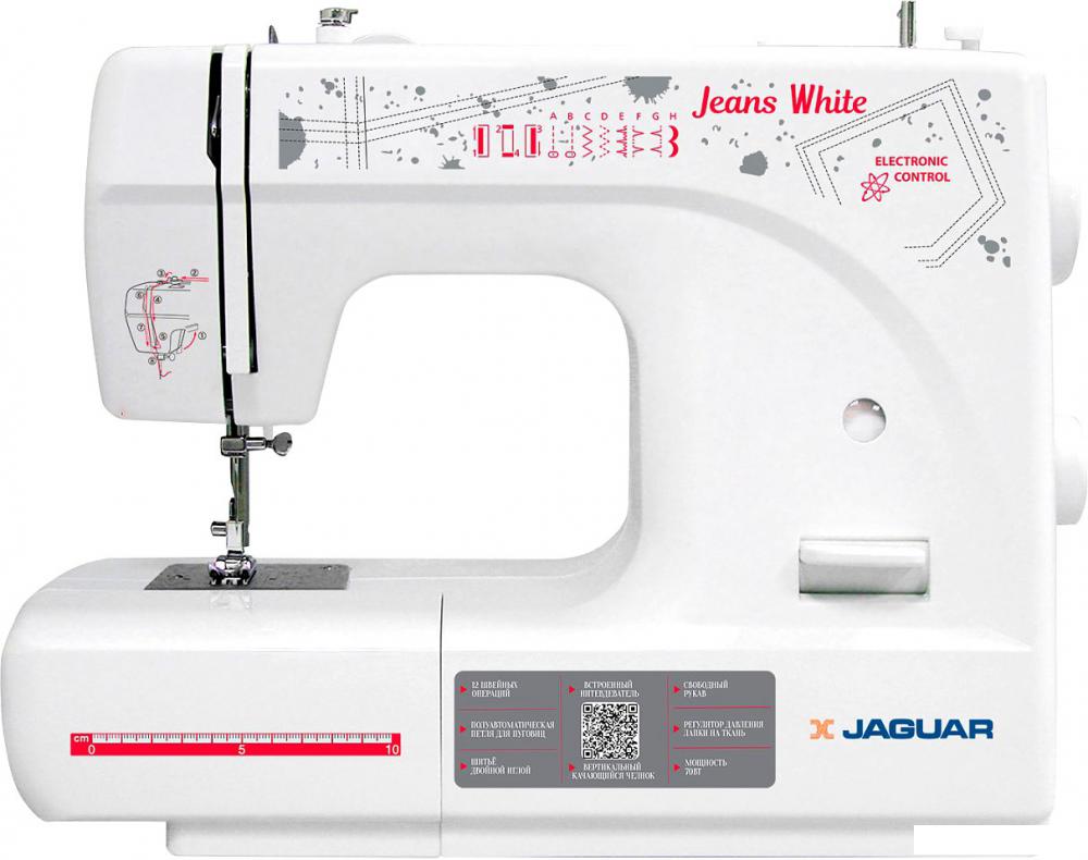 Электромеханическая швейная машина Jaguar Jeans White