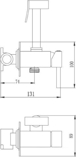 Смеситель Haiba HB5512 (хром)- фото2