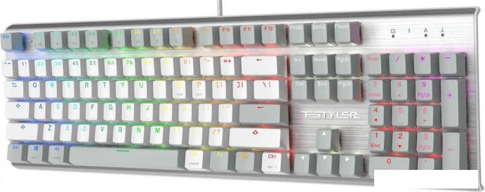 Клавиатура A4Tech Fstyler FS100 Neon (серебристый/серый)- фото4