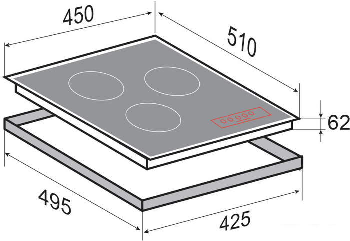 Варочная панель Zigmund & Shtain CI 33.4 W- фото2