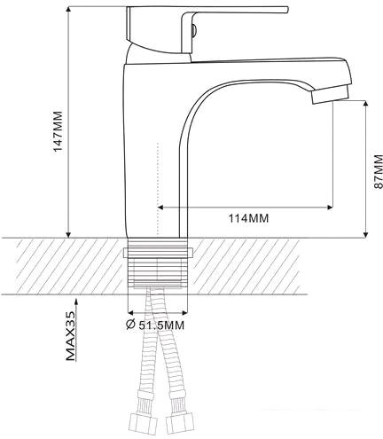 Смеситель Ekko E10302- фото2