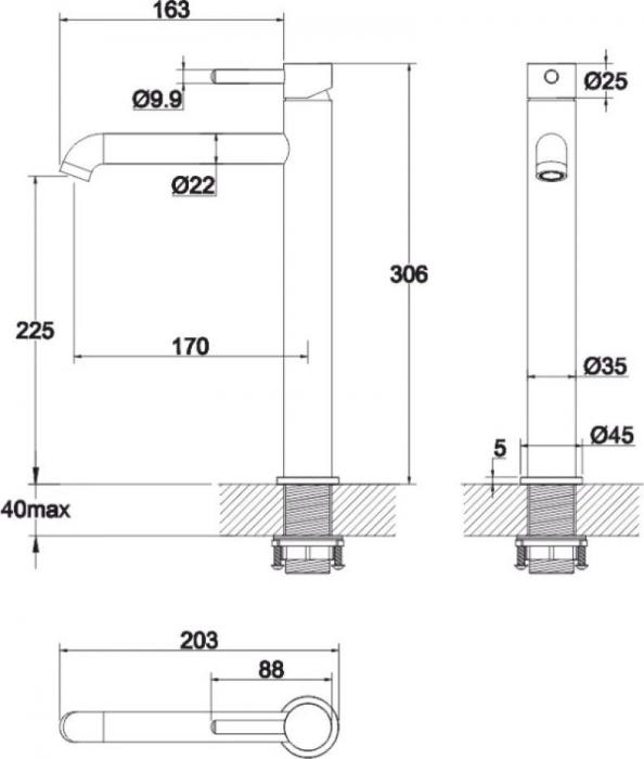 Смеситель Whitecross Y Y1212NIB (брашированный никель)- фото3