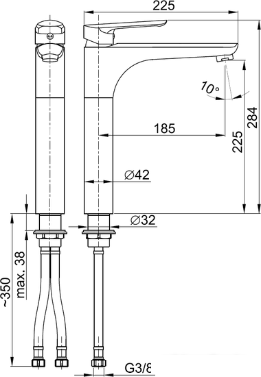Смеситель Armatura Tanzanit 5022-712-00- фото2