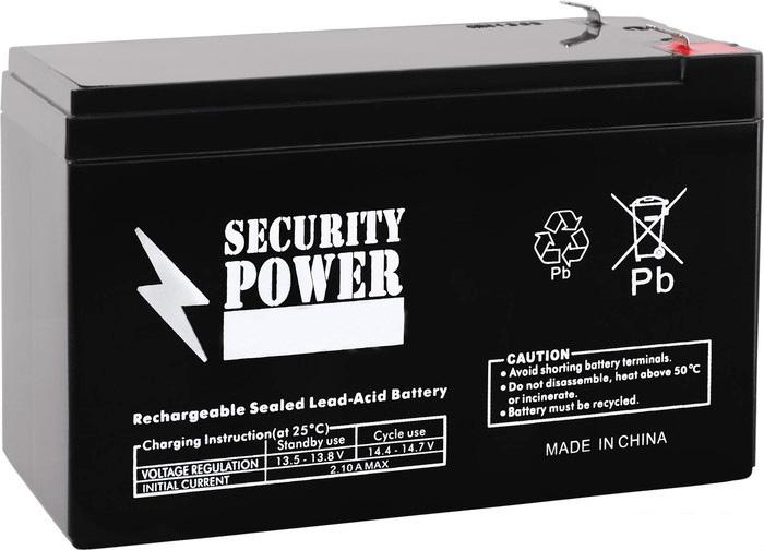 Аккумулятор для ИБП Security Power SP 12-9 F1 (12В/9 А·ч)- фото2