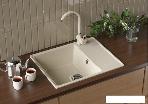 Кухонная мойка Ulgran QUARTZ Prima 605-08 (космос)- фото3