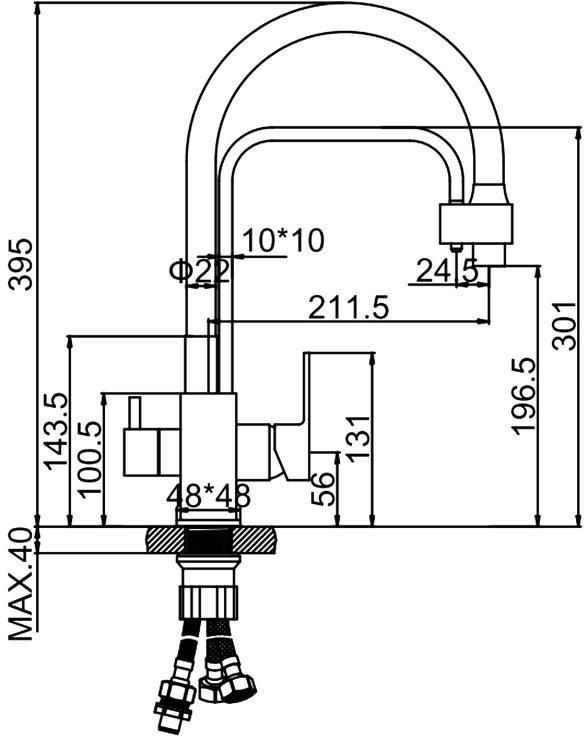 Смеситель Ledeme L4655B-2- фото2