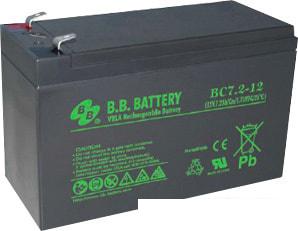 Аккумулятор для ИБП B.B. Battery BC7.2-12 (12В/7 А·ч)