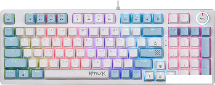 Клавиатура Defender Hawk GK-418 (белый, Outemu Red)- фото