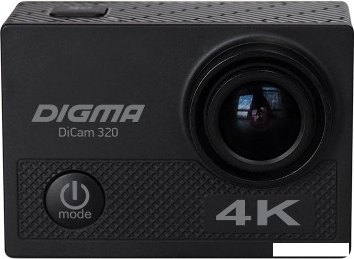 Экшен-камера Digma DiCam 320 DC320 (черный)- фото