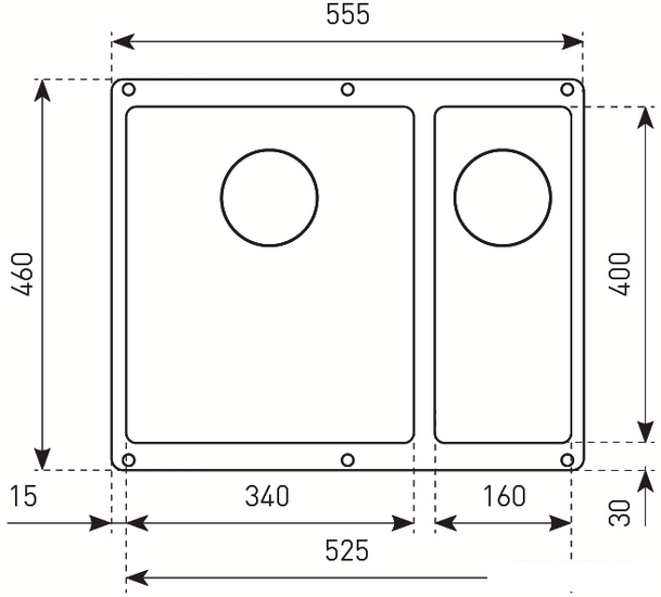 Кухонная мойка Zigmund & Shtain Integra 500.2 (осенняя трава)- фото2