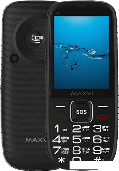 Мобильный телефон Maxvi B9 (черный)- фото