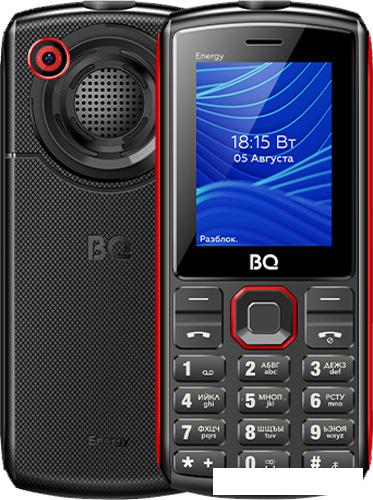 Кнопочный телефон BQ-Mobile BQ-2452 Energy (черный/красный)
