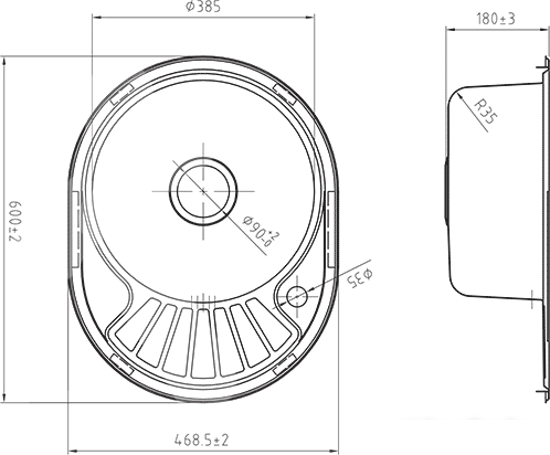 Кухонная мойка IDDIS Suno SUN60SRi77- фото2